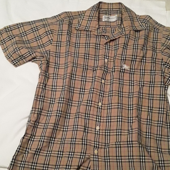 BURBERRY MEN'S SHORT SLEEVE SHIRT M - Picture 4 of 5